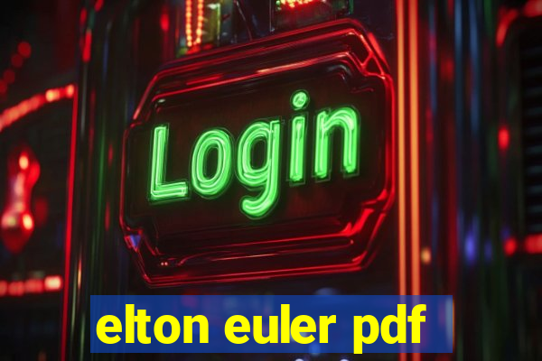 elton euler pdf